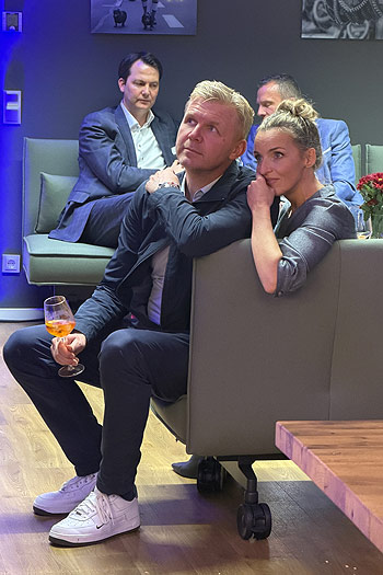 Schauspielerin Deborah Müller-Hill und Mann Oliver Hill Opening Workspace Satellite Office im Ludwigspalais in München am 23.10.2025 (©Foto: Martin Schmitz) 